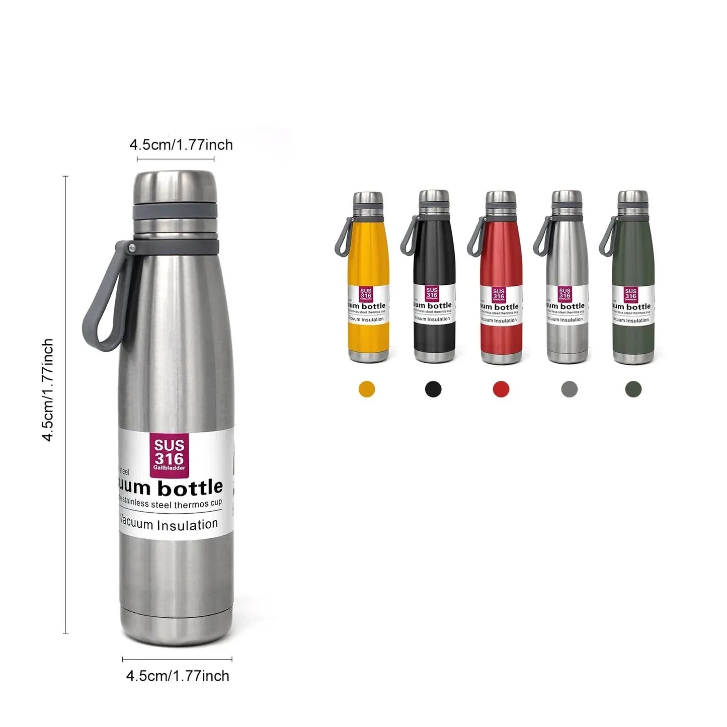 Bouteille thermos sous vide en acier inoxydable 850ml/ 1100ml/1500ml - Gourde Bottle®
