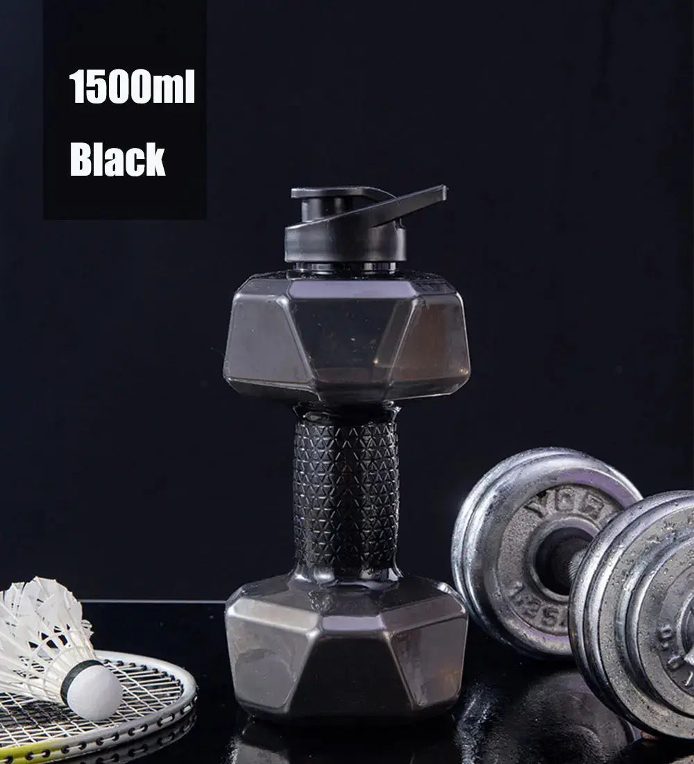 Gourde d'Eau Goblet Squat avec Haltères (Corps Complet) | Design sportif, pratique et ergonomique 💪 | Parfait pour vos séances de sport | Hydratez-vous comme un champion, commandez maintenant !, 500/1500/2600ml PET Dumbb Gourde Bottle®