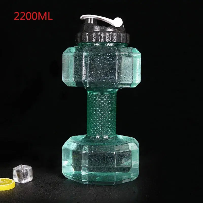 Gourde d'Eau Goblet Squat avec Haltères (Corps Complet) | Design sportif, pratique et ergonomique 💪 | Parfait pour vos séances de sport | Hydratez-vous comme un champion, commandez maintenant !, 500/1500/2600ml PET Dumbb Gourde Bottle®
