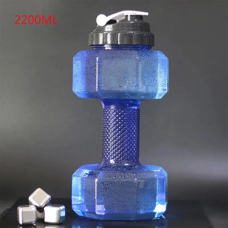 Gourde d'Eau Goblet Squat avec Haltères (Corps Complet) | Design sportif, pratique et ergonomique 💪 | Parfait pour vos séances de sport | Hydratez-vous comme un champion, commandez maintenant !, 500/1500/2600ml PET Dumbb Gourde Bottle®