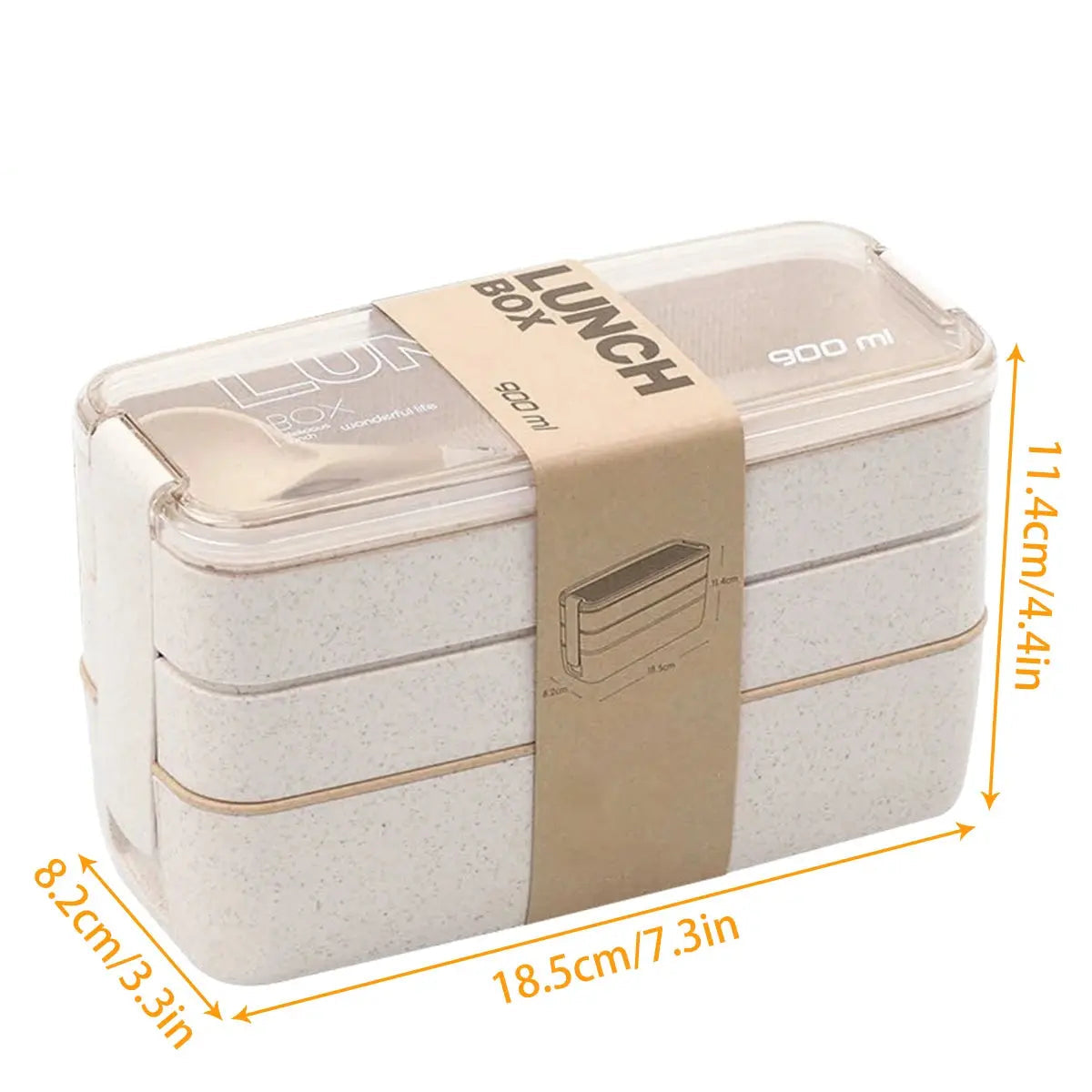 Bento Box Lunch 900ml (Beige) Gourde Bottle®