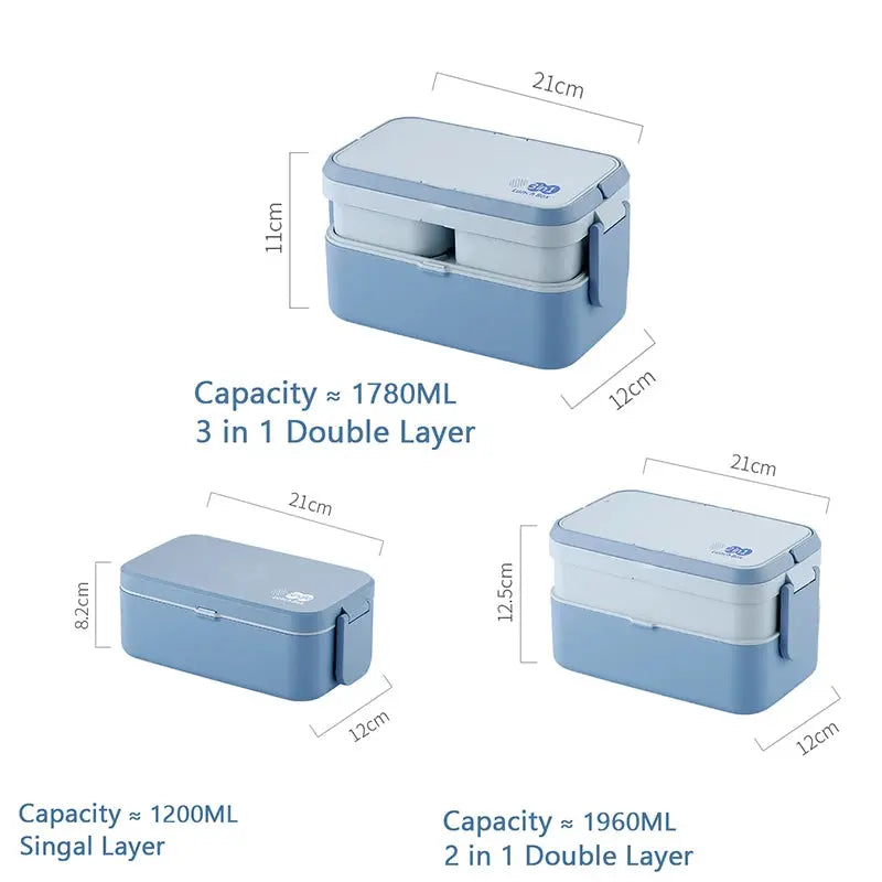 Bento Food Box 3 en 1 Gourde Bottle®
