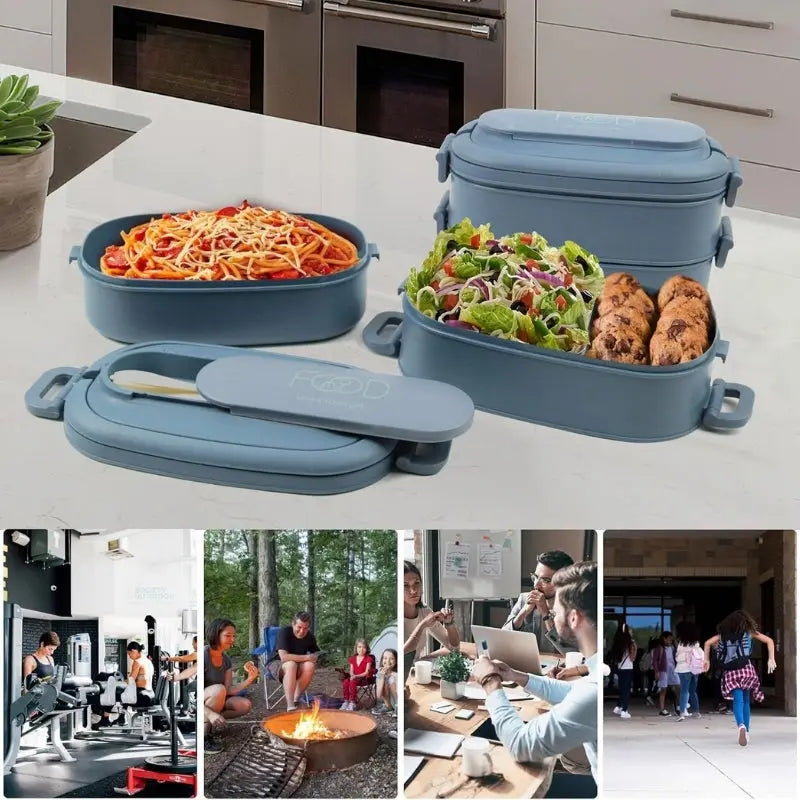 Bento In a Box Bleu Clair 1550ml Gourde Bottle®