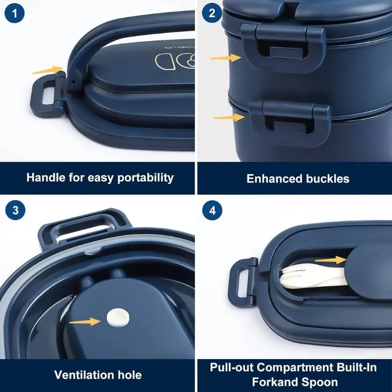 Bento In a Box Bleue 1550ml Gourde Bottle®