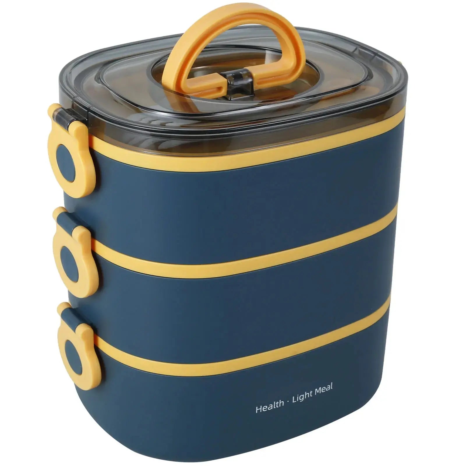 Bento Lunch Box 3 Couches Bleu 2000ML (GOURMET) Gourde Bottle®