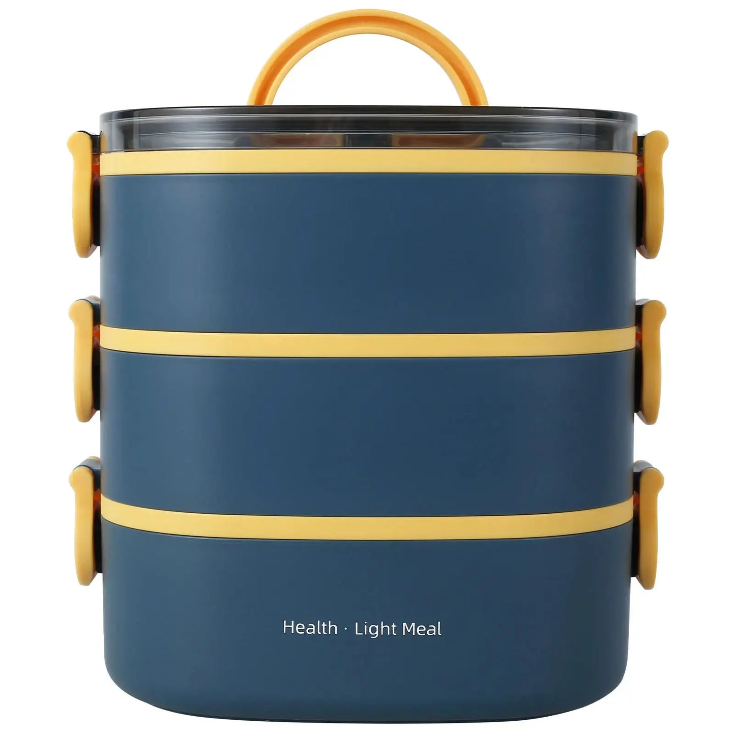 Bento Lunch Box 3 Couches Bleu 2000ML (GOURMET) Gourde Bottle®