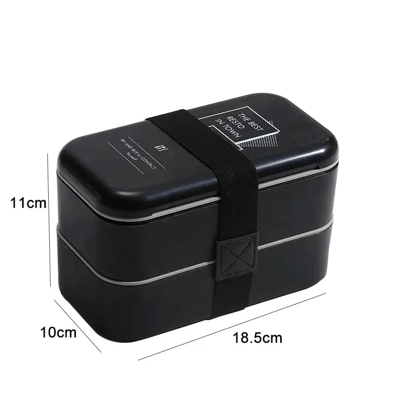 Bento Lunch Box Noire Chic Gourde Bottle®