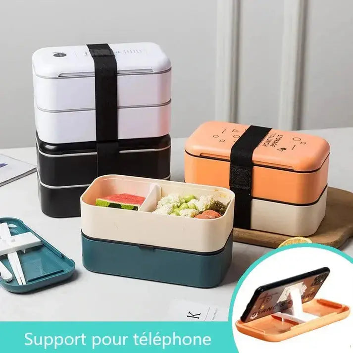 Bento Lunch Box Oranges et Blancs Gourde Bottle®