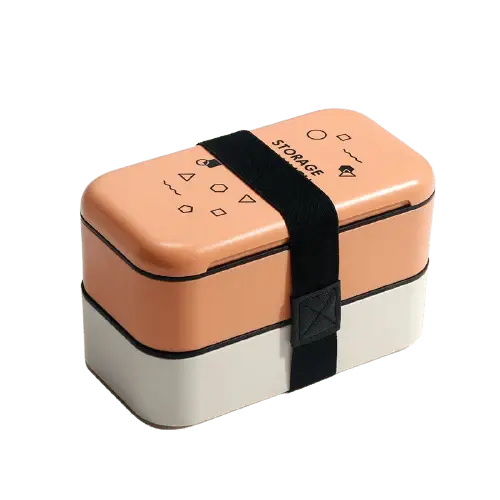 Bento Lunch Box Oranges et Blancs Gourde Bottle®