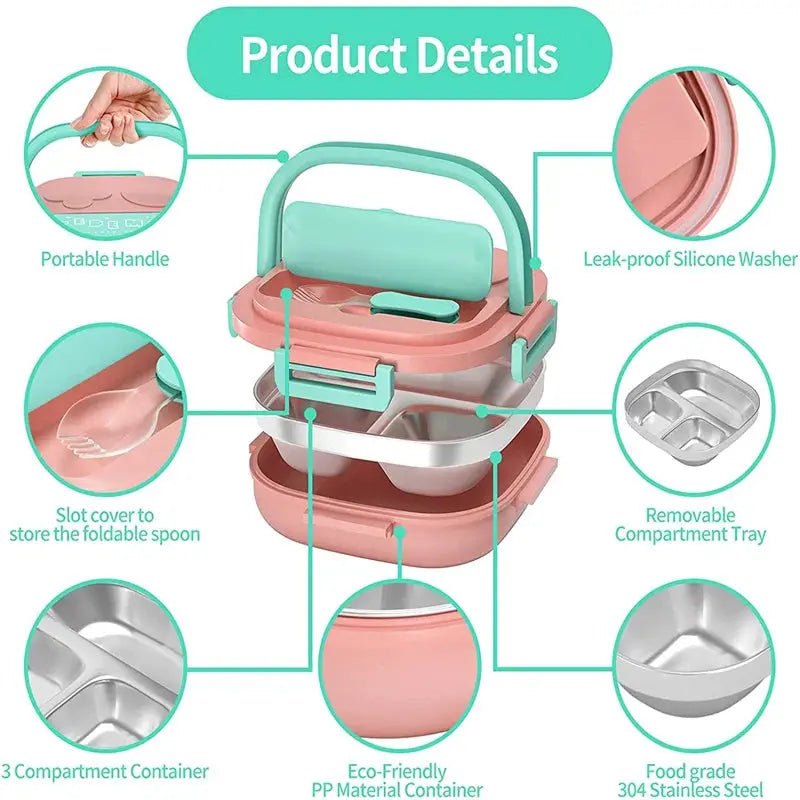 Bento bento box Enfant (Bleu) Gourde Bottle®