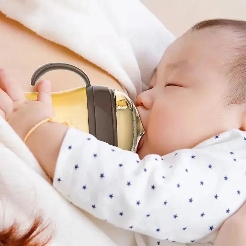 Biberon Avec Poignée Bébé 240ml, 150 ml, Biberon avec anse quel âge, 10-36 Months Baby Nano Silicone Water Bottle with Handle /150ml/240ml/Baby Boys & Girls, 0-3 years old baby silicone bottle, 150ml-250ml wide diameter Gourde Bottle®