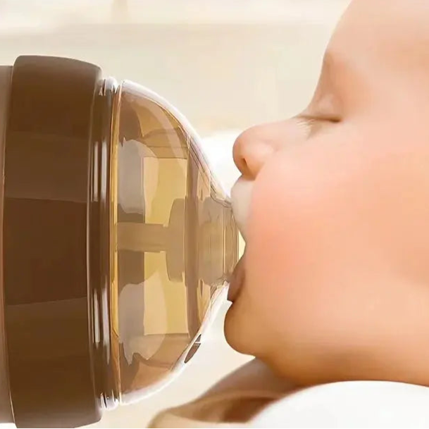 Biberon Avec Poignée Bébé 240ml, 150 ml, Biberon avec anse quel âge, 10-36 Months Baby Nano Silicone Water Bottle with Handle /150ml/240ml/Baby Boys & Girls, 0-3 years old baby silicone bottle, 150ml-250ml wide diameter Gourde Bottle®