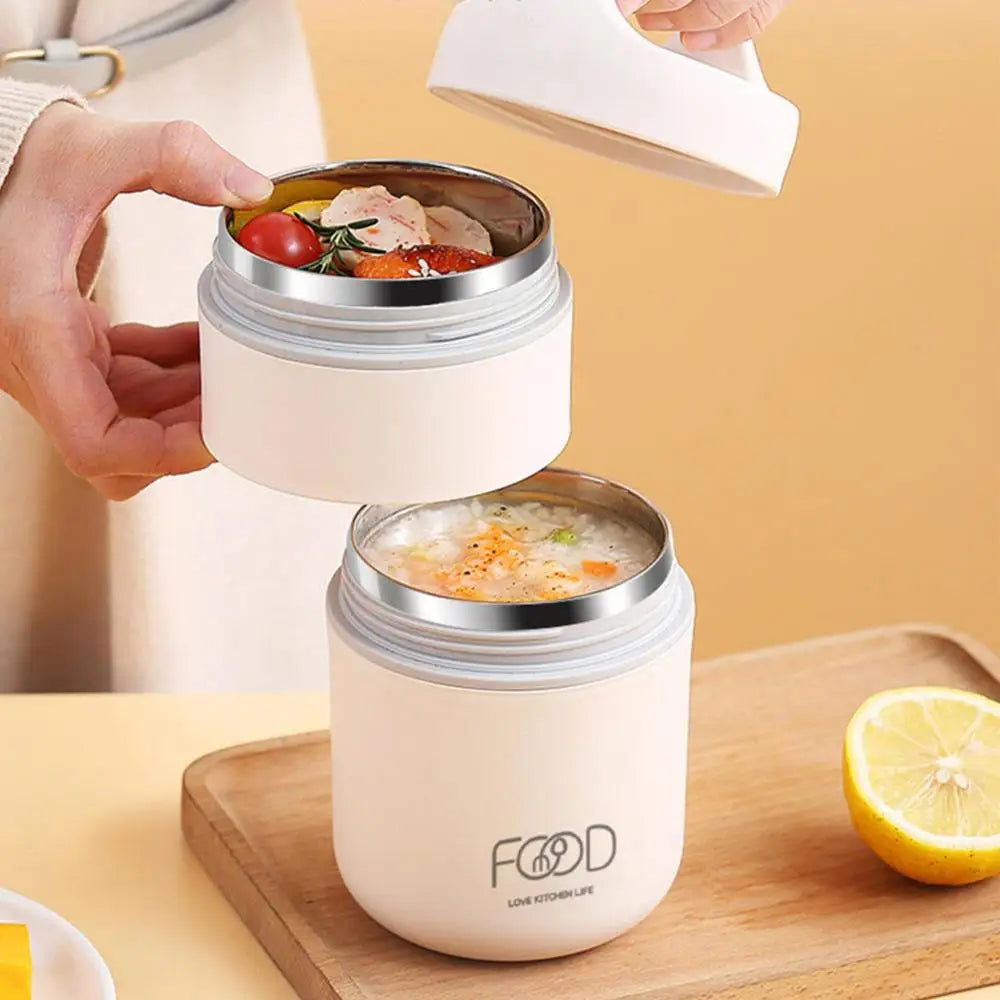 Boites-a-dejeuner-en-acier-inoxydable-304-pour-enfants-FOOD- sans BPA, réutilisable, pratique - Gourde-Bottle