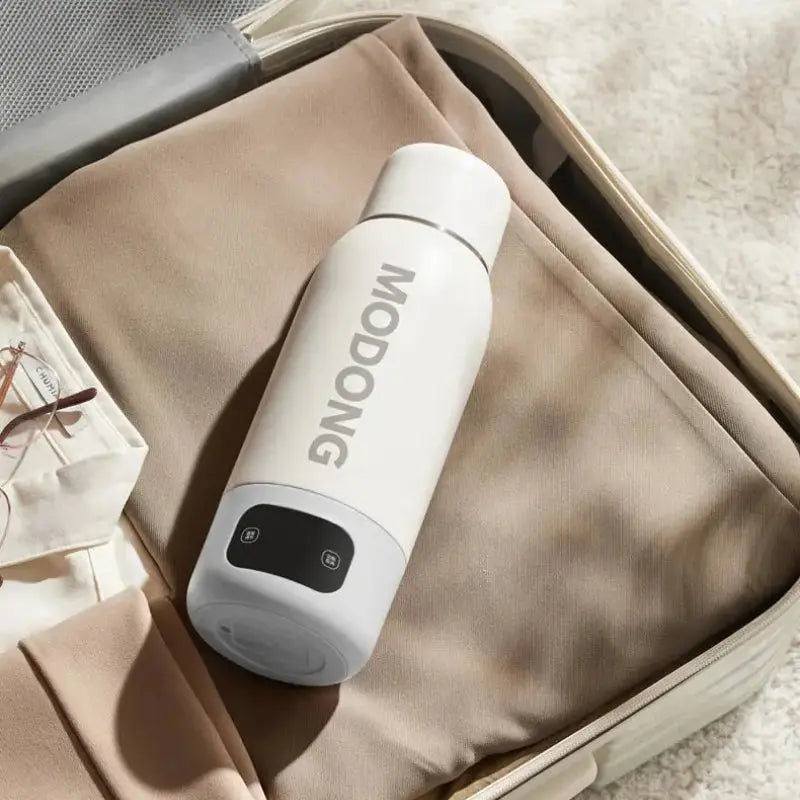 Bouilloire De Voyage Blanc et Gris 600 ml Gourde Bottle®