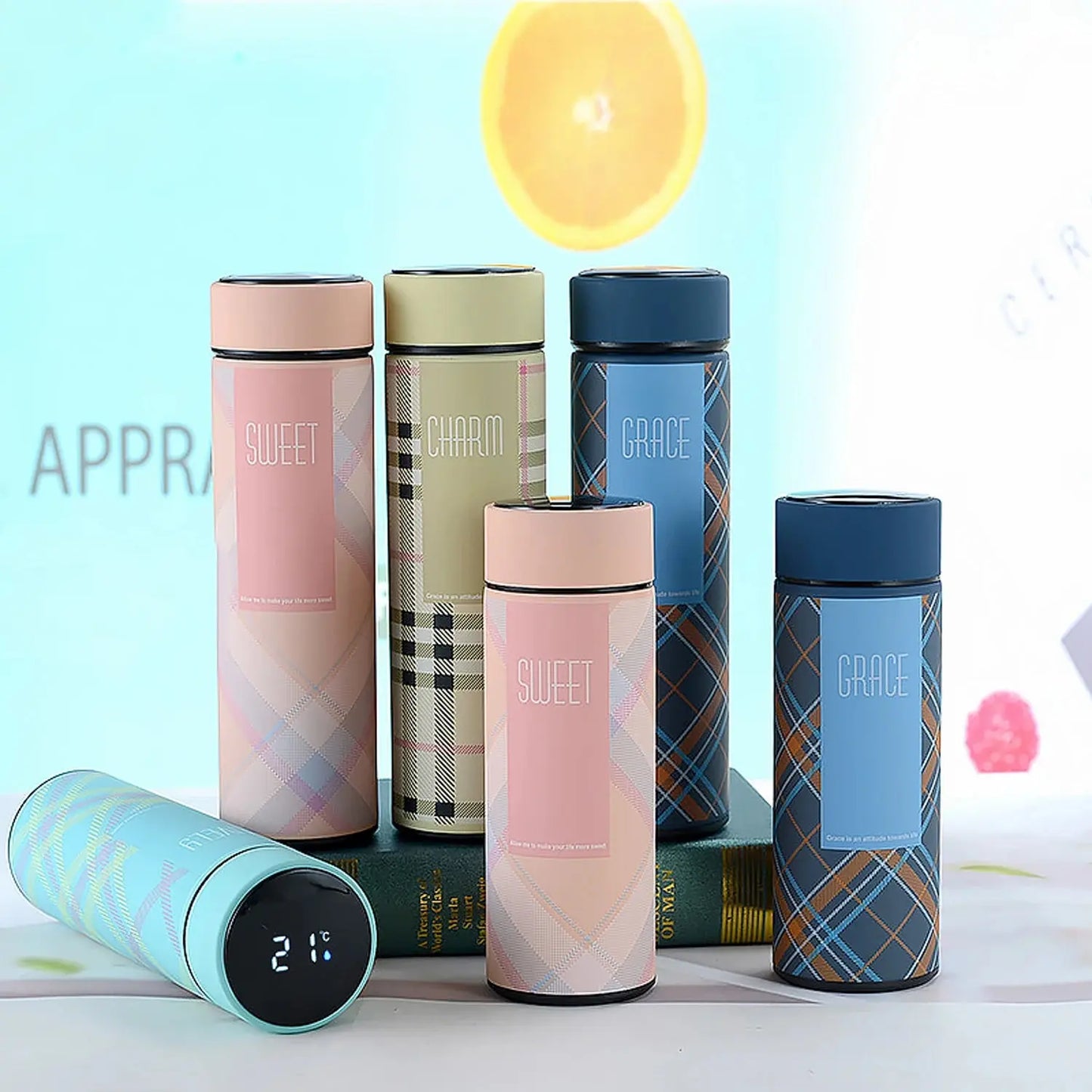 Bouteille Isotherme Intelligente Rose Gourde Bottle®