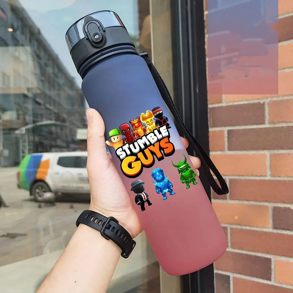 Bouteille d'Eau Stumble Guys (Bleu) - Gourde Bottle®