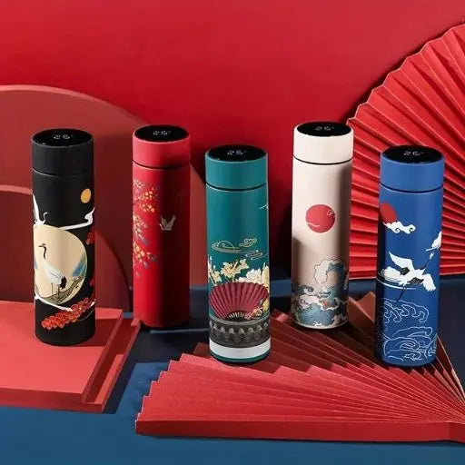 Bouteille isotherme chinoise, la collection parfait pour reste hydraté avec plusieurs coloris selon votre tendance et personnalité, noir, rouge, vert, blanc, bleu- Gourde Bottle