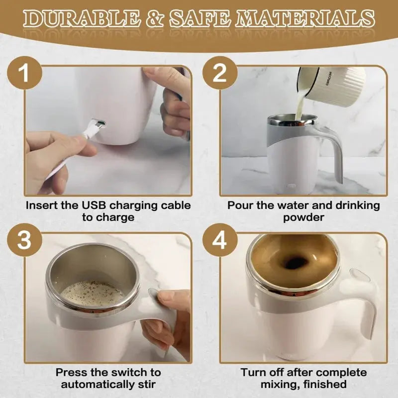 Mug Auto Mélangeur 380 ml - Gourde Bottle®