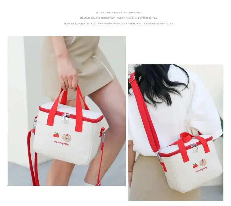 Girl Lunch Bag Original Rouge (Isotherme) Gourde Bottle®