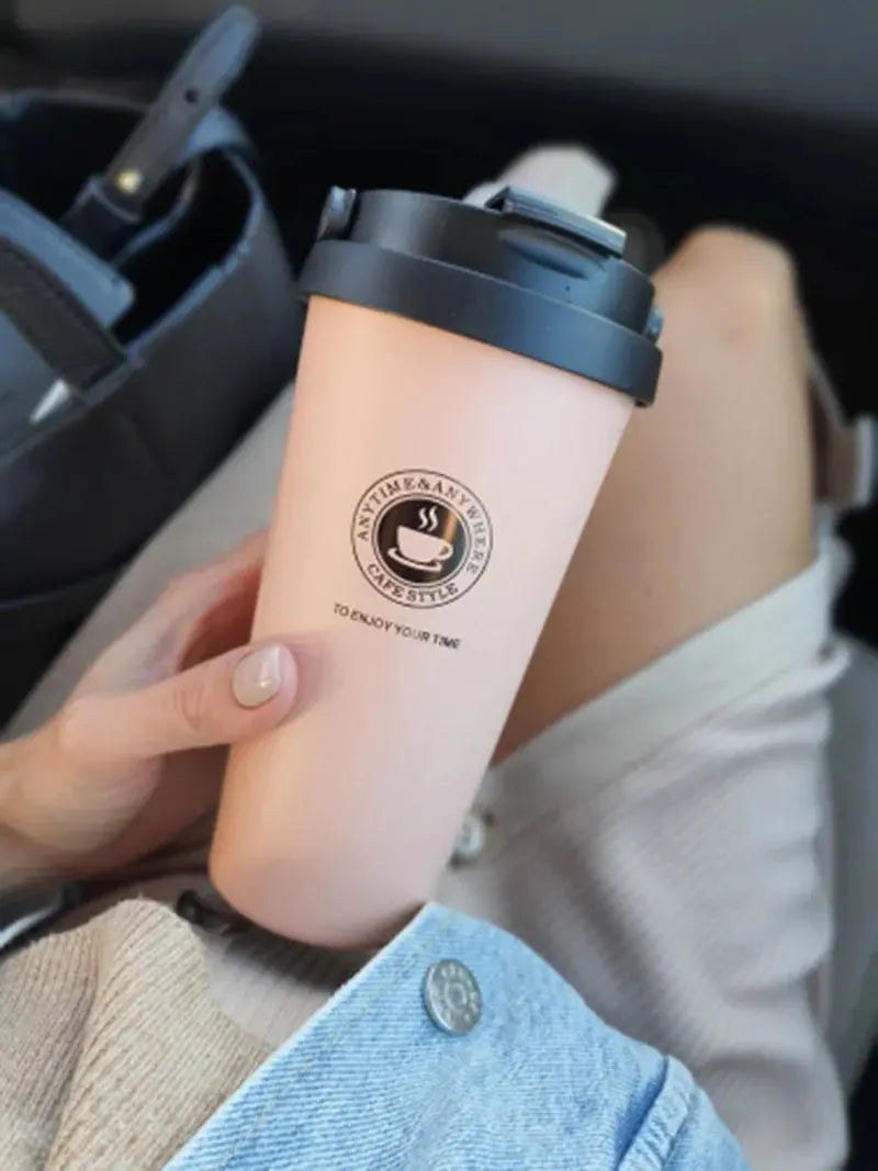 Gobelet café 500ml, Gobelet café réutilisable, Gobelet café Thermos, Gobelet café emporter, Gobelet café Action, Gobelet café avec couvercle, Gobelet café GiFi, Gobelet Réutilisable, 500ml Insulated Travel Coffee Cup Gourde Bottle®