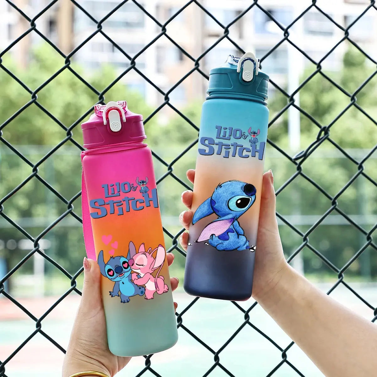 Gourde Eau Disney Lilo et  Stitch Gourde Rose 750ML Gourde Bottle®