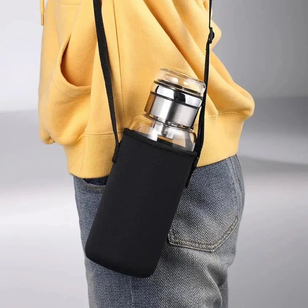 Gourde Infuseur multifruit 1l, Bouteille infuseur the 1l, 1pc Portable Glass Water Bottle 32 oz Transparent Milk Juice Gourde Bottle®