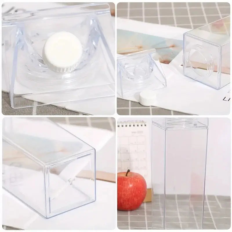 Gourde Lait Transparent 1000ml, petit prix Gourde Bottle®