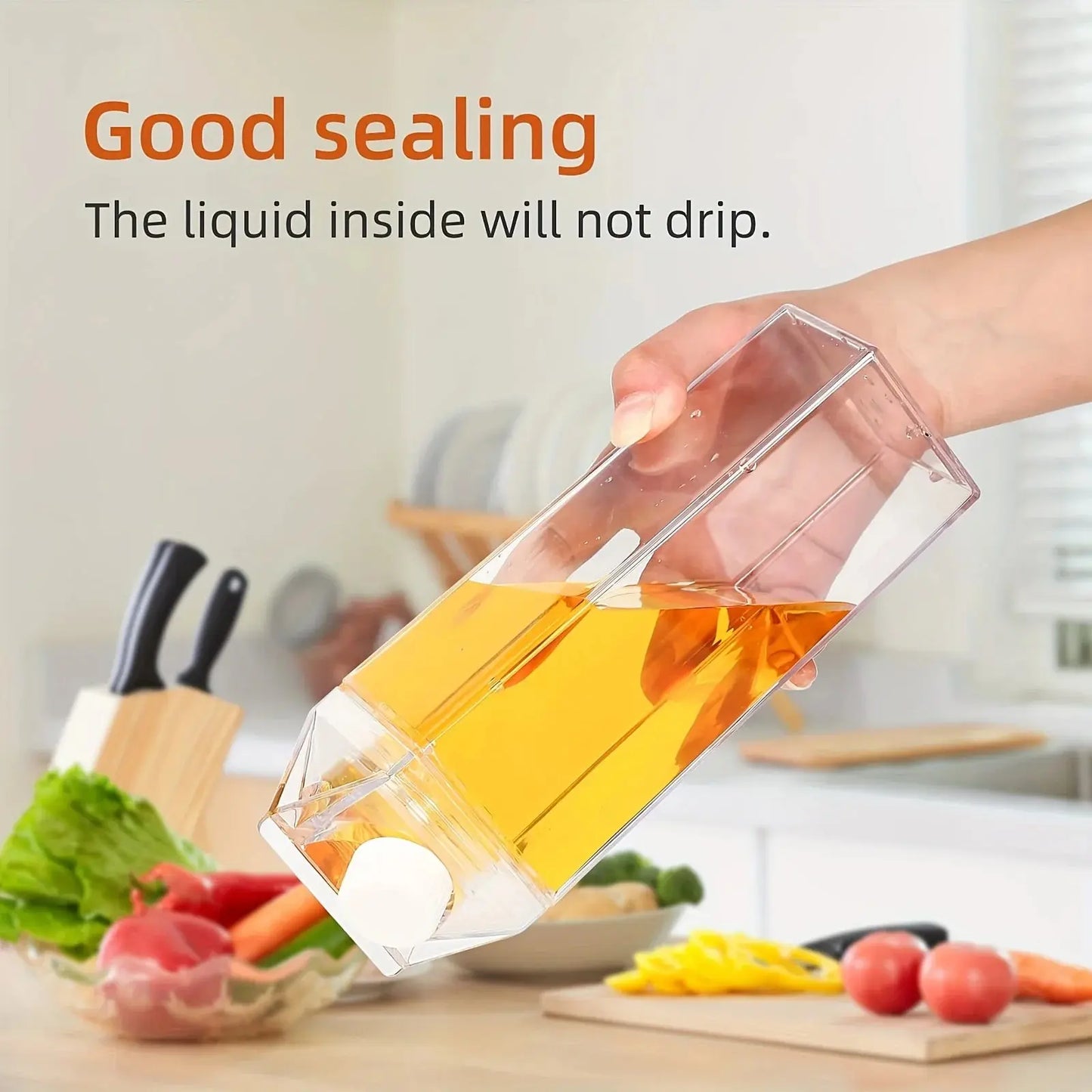 Gourde Lait Transparent 1000ml, petit prix Gourde Bottle®