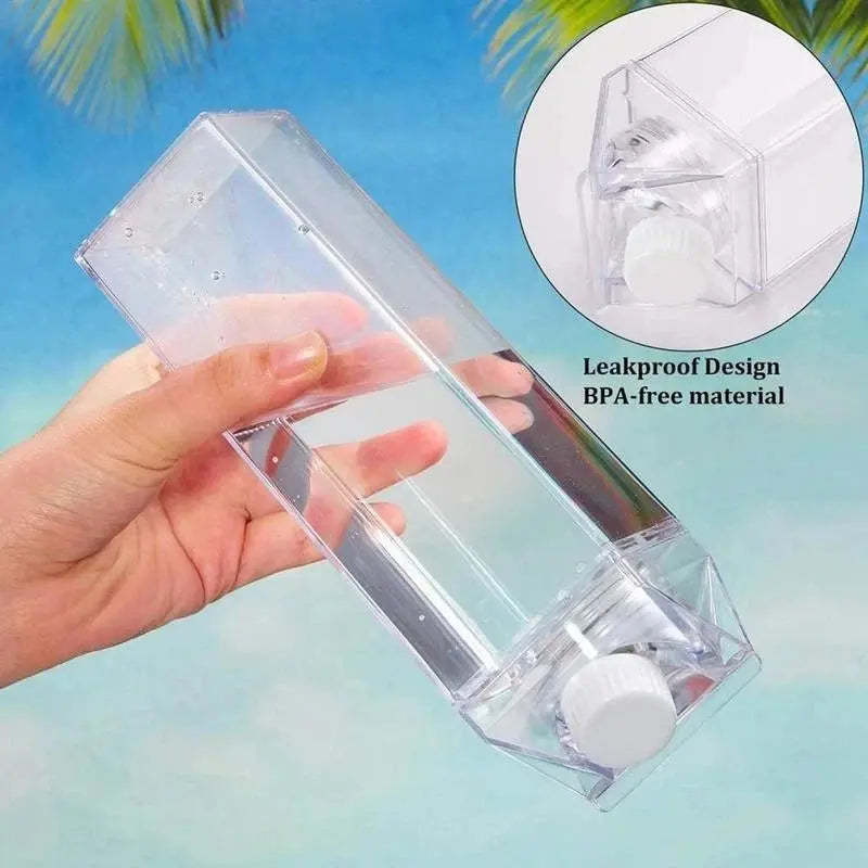 Gourde Lait Transparent 1000ml, petit prix Gourde Bottle®