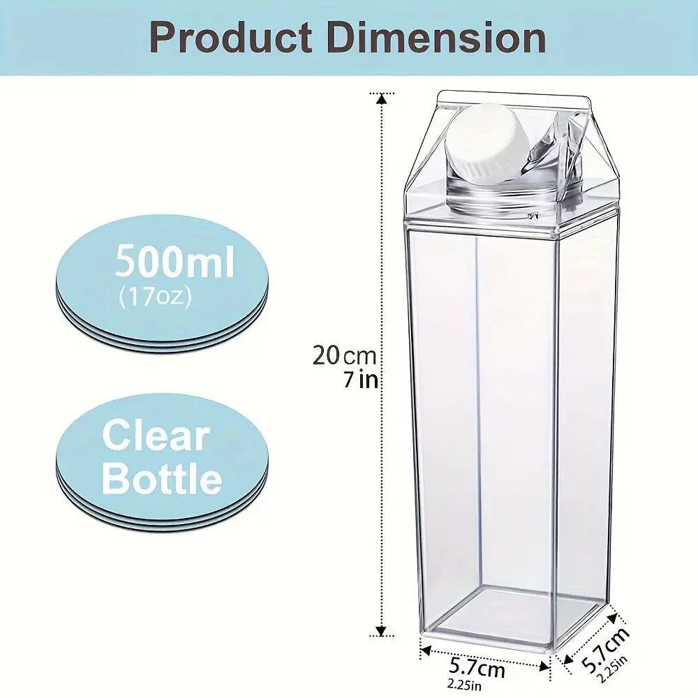 Gourde Lait Transparent 1000ml, petit prix Gourde Bottle®
