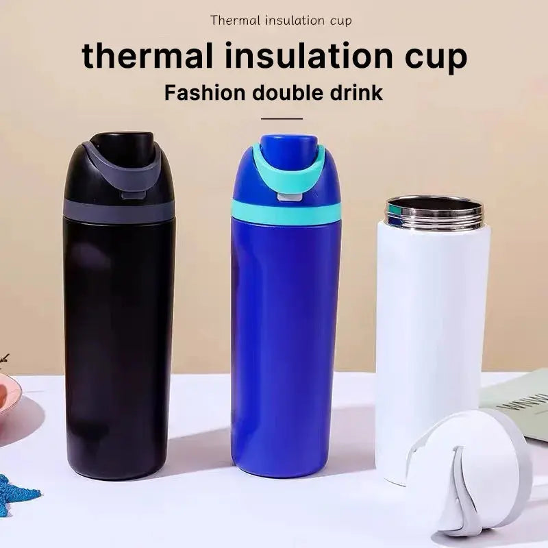 Gourde Thermos Owala water bottle 600 ml, Gourde thermos vaccum bottle owala, Gourde Isotherme owala, gourde inox owala, gourde thermique owala, Gourde isotherme double paroi owala , Insulated Water Bottle, 316 Stainless S Gourde Bottle®