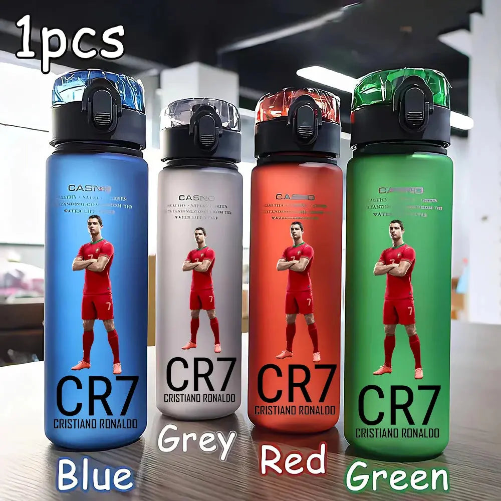 Gourde d'Eau Cristiano Ronaldo 560ML Four-color Portable Sports Outdoor Camping Football Star Water Bottle CR7 Gourde Bottle®
