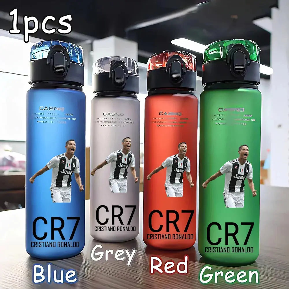 Gourde d'Eau Cristiano Ronaldo 560ML Four-color Portable Sports Outdoor Camping Football Star Water Bottle CR7 Gourde Bottle®