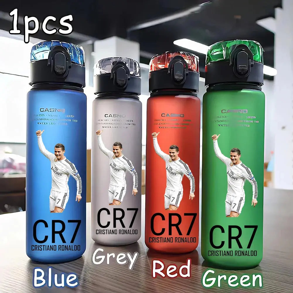Gourde d'Eau Cristiano Ronaldo 560ML Four-color Portable Sports Outdoor Camping Football Star Water Bottle CR7 Gourde Bottle®