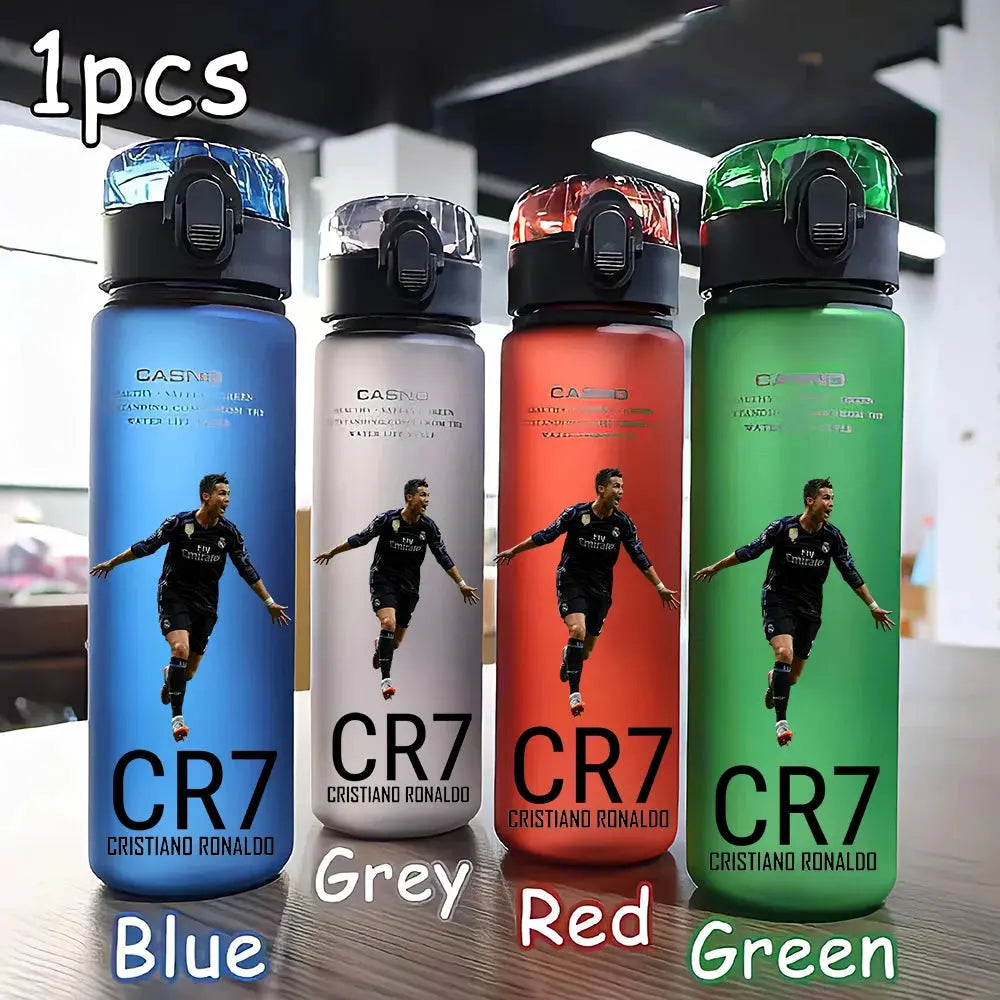 Gourde d'Eau Cristiano Ronaldo 560ML Four-color Portable Sports Outdoor Camping Football Star Water Bottle CR7 Gourde Bottle®