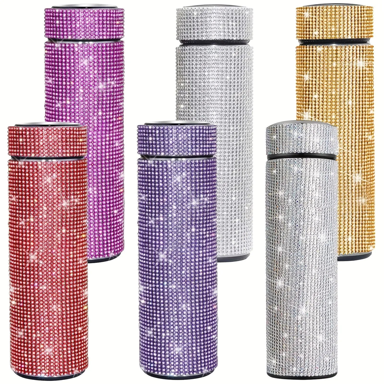 Gourde d'Eau Isotherme en Inox strass et diamant 500ml Gourde Bottle®
