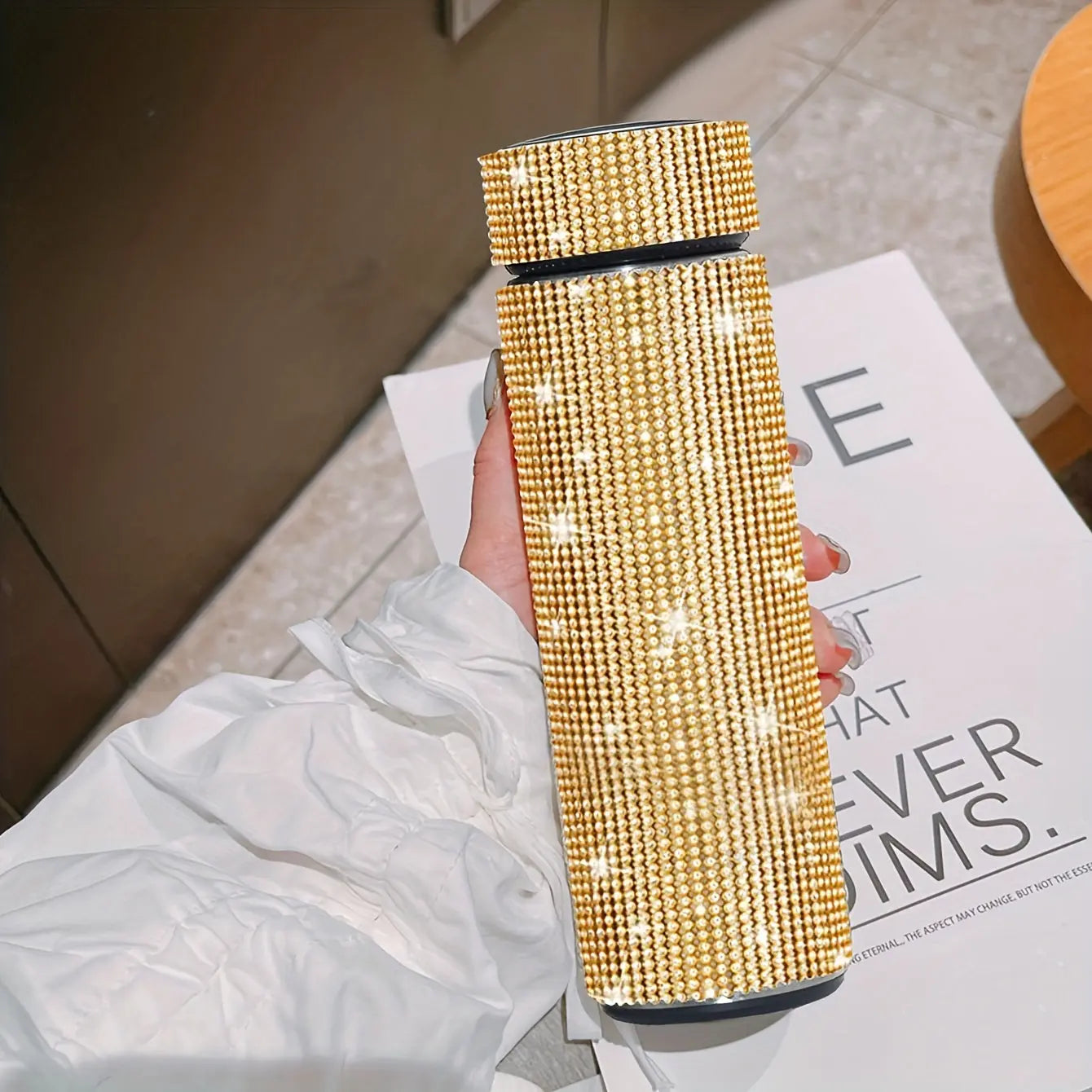 Gourde d'Eau Isotherme en Inox strass et diamant 500ml Gourde Bottle®