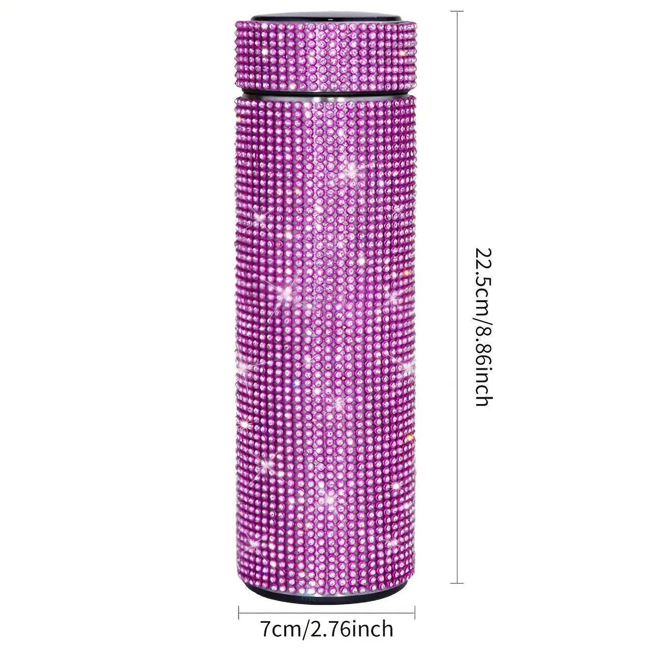 Gourde d'Eau Isotherme en Inox strass et diamant 500ml Gourde Bottle®