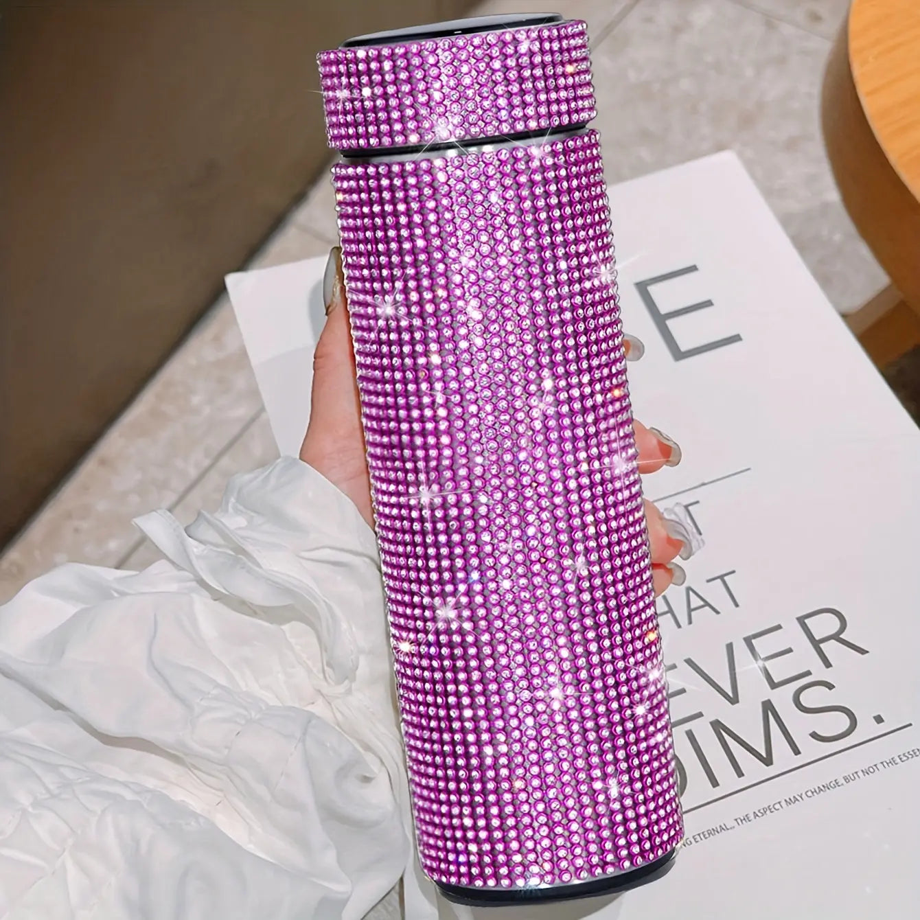 Gourde d'Eau Isotherme en Inox strass et diamant 500ml Gourde Bottle®