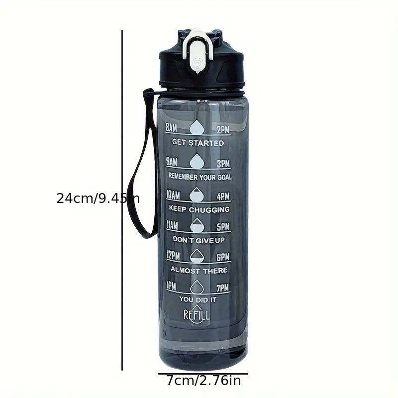 Gourde d'Eau de motivation 750ML Gourde Bottle®