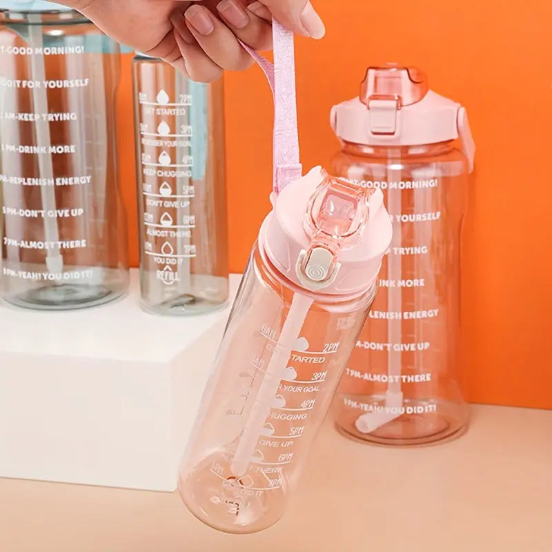 Gourde d'Eau de motivation 750ML Gourde Bottle®