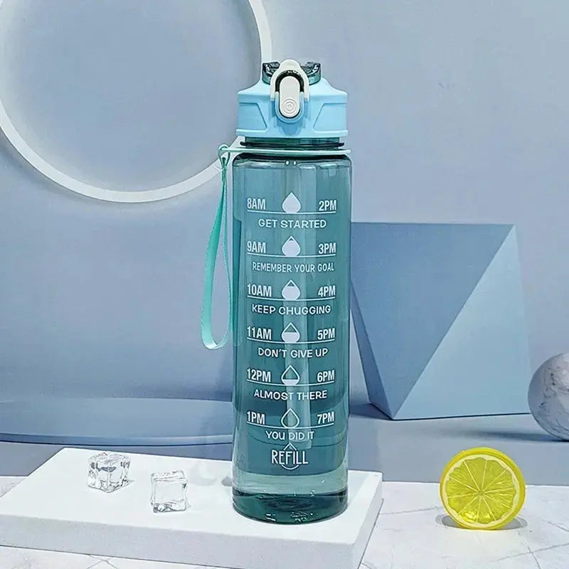 Gourde d'Eau de motivation 750ML Gourde Bottle®