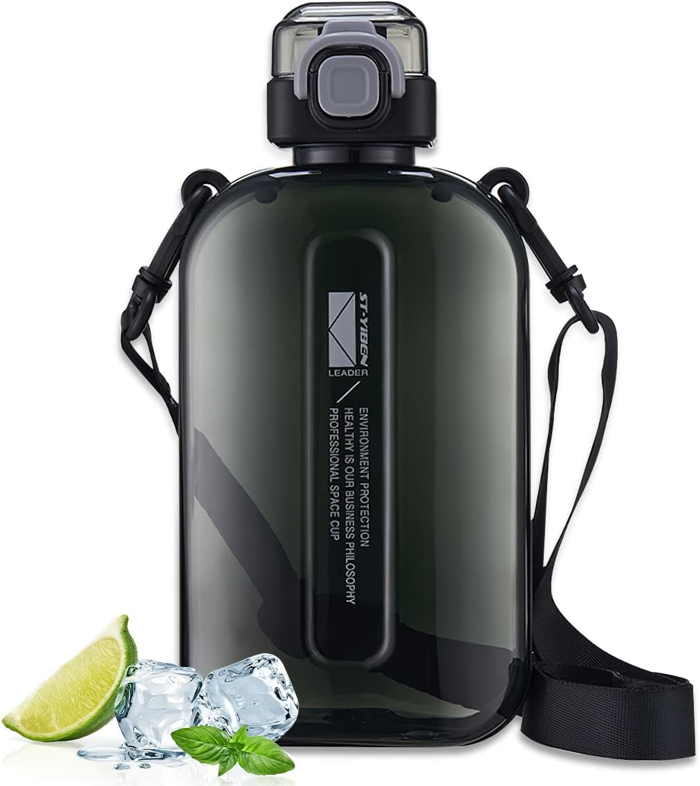 Gourde Plate Noir - Gourde Bottle