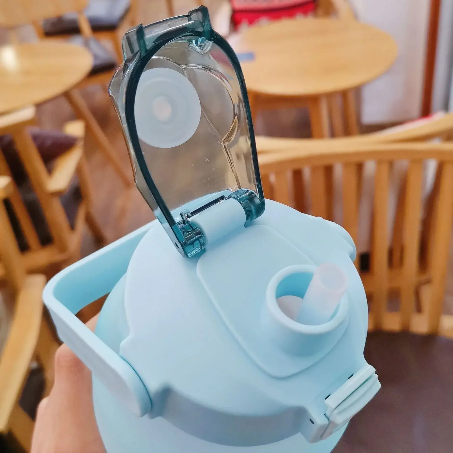 Gourde de motivation 2l Paille avec Couvercle - Gourde Bottle