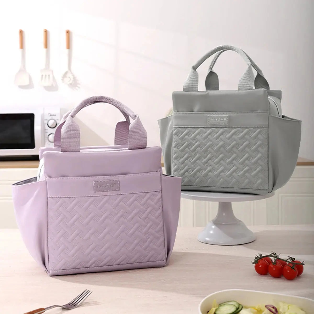 Joli Sac Isotherme Repas Violet 10L Gourde Bottle®