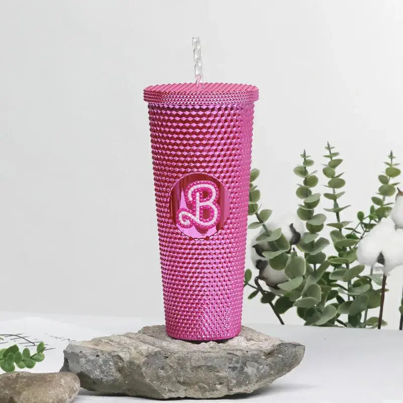 Gobelet à Motif Créatif de Durian - Gobelet en Plastique Paille 800ml - Gourde Bottle