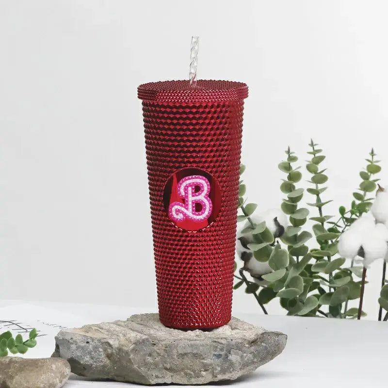 Gobelet à Motif Créatif de Durian - Gobelet en Plastique Paille 800ml - Gourde Bottle