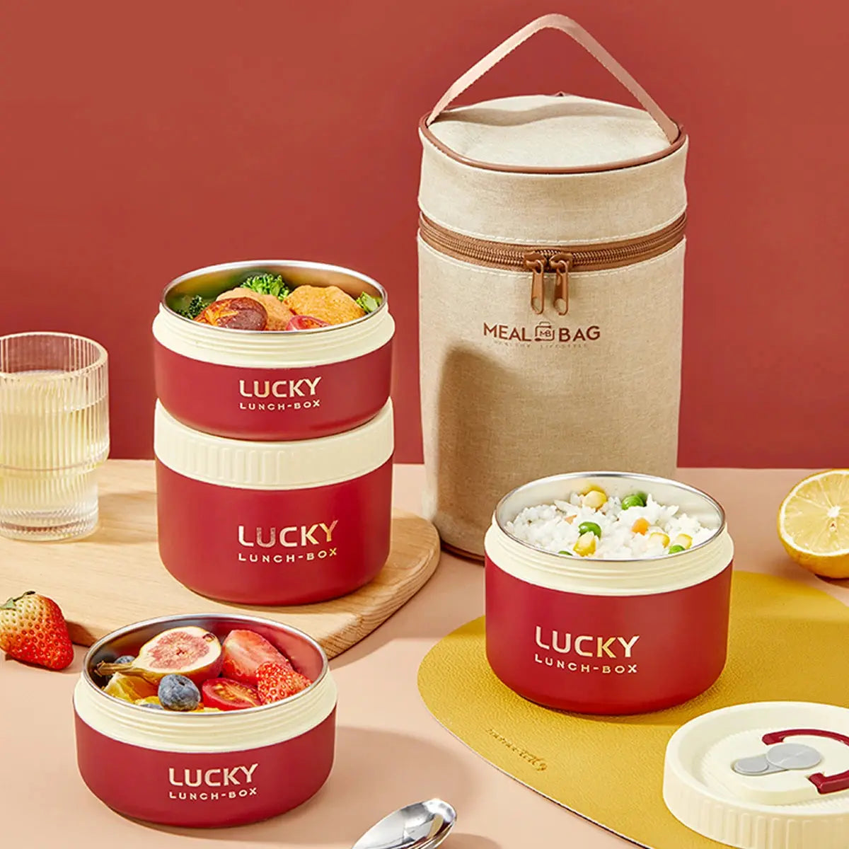 Lunch Box LUCkY - Boîte à lunch thermique LUCKY - Gourde Bottle®