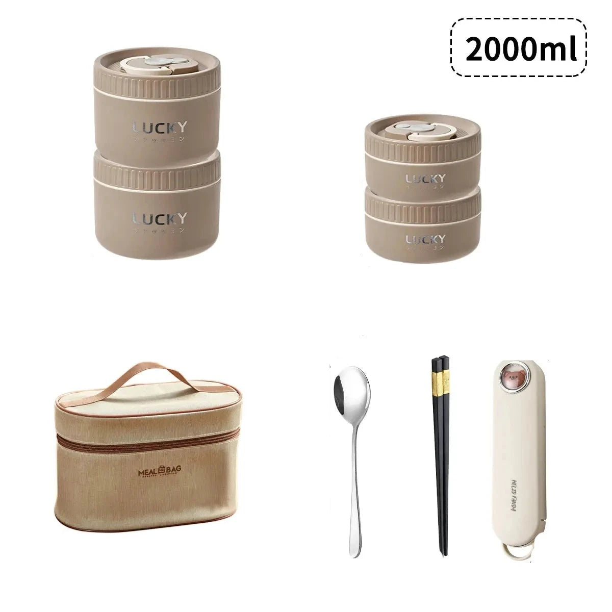 Lunch Box LUCkY - Boîte à lunch thermique LUCKY - Gourde Bottle®
