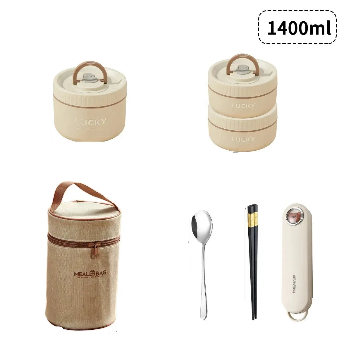 Lunch Box LUCkY - Boîte à lunch thermique LUCKY - Gourde Bottle®